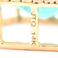 4.21 Ct Octagon Step Cut Natural Emerald 14K Gold Pendant