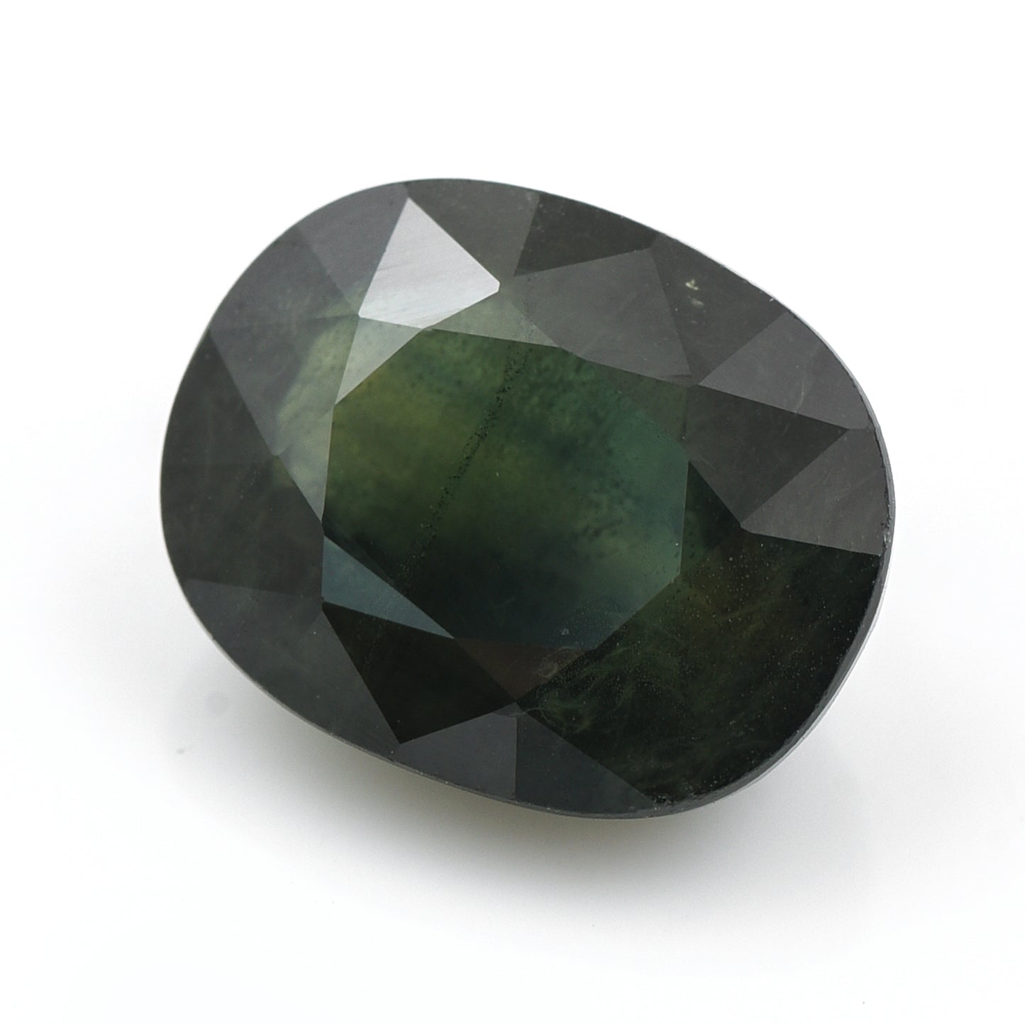 7.23 Natural Corundum Green Sapphire Rectangular Cushion Mixed Cut Gemstone