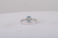 1.53 Carats Blue Lab Grown Diamond 14K Gold Ring