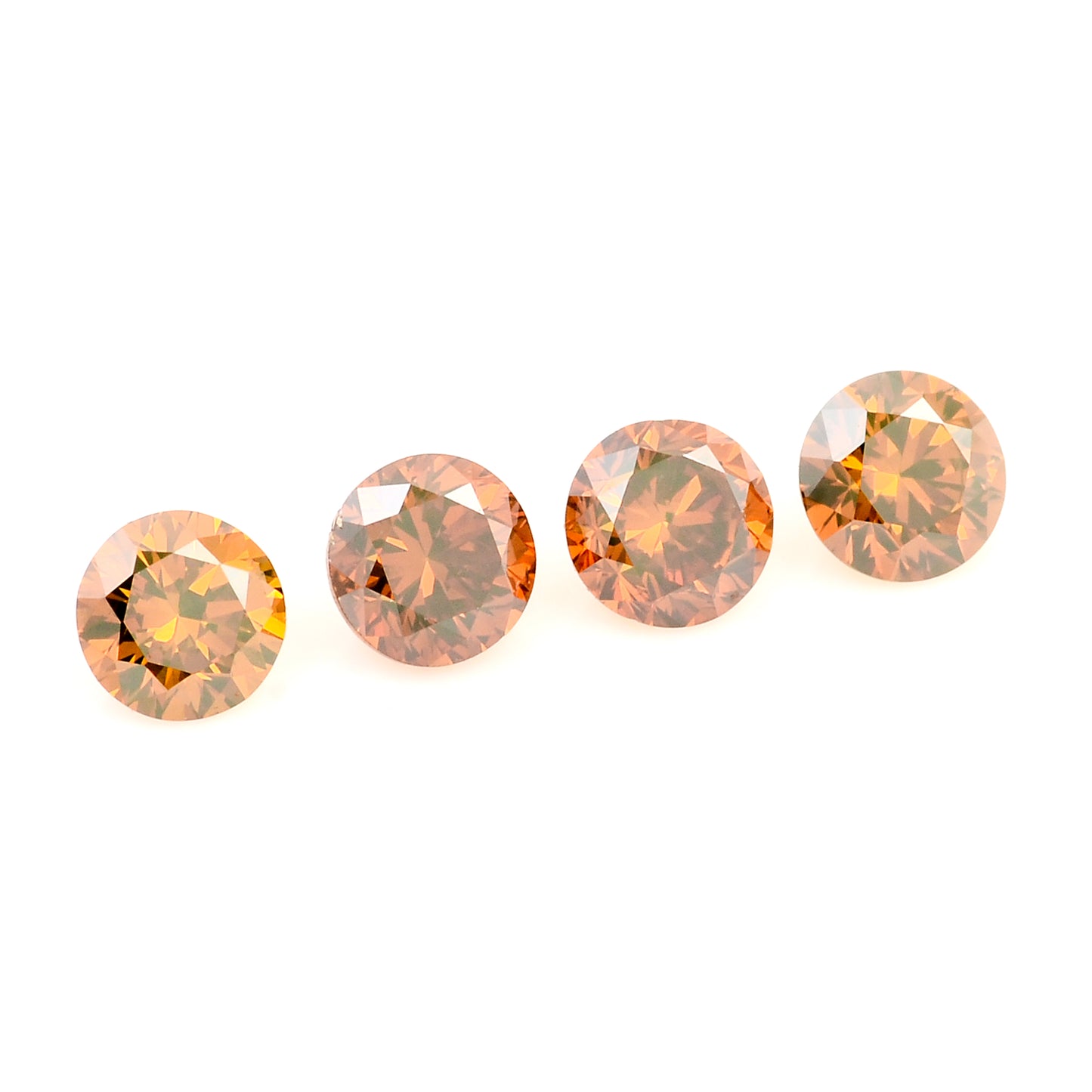 0.69 Red Diamond Round Loose Gemstone