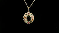 1.83 Ct Oval Tourmaline 14K Gold Pendant