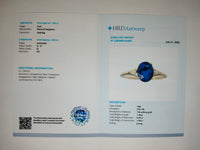 1.95 Ct Oval Natural Sapphire 14K Gold Ring