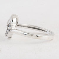 0.08 Ct Round Cubic Zirconia 925 Sterling Silver Ring