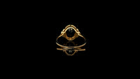 2.94 Ct Oval Natural Sapphire 14K Gold Ring