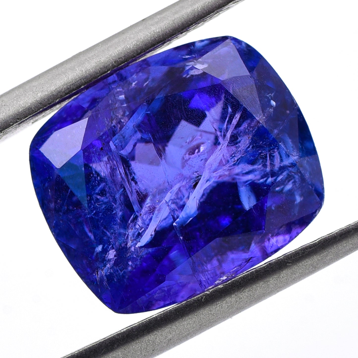 7.27 Natural Zoisite Tanzanite Rectangular Cushion Mixed Cut Gemstone