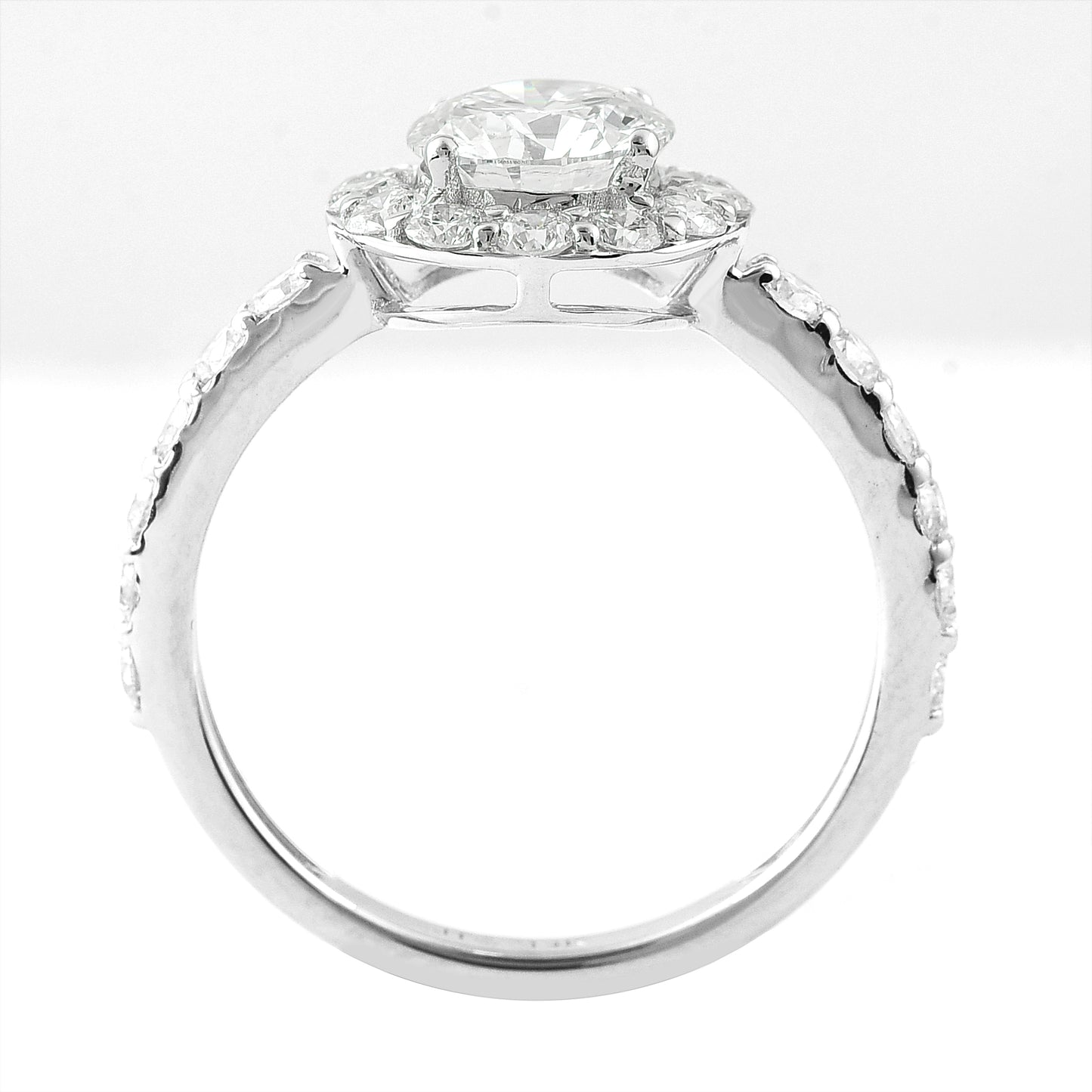 2.09 Carats Lab Grown Diamond 14K Gold Ring
