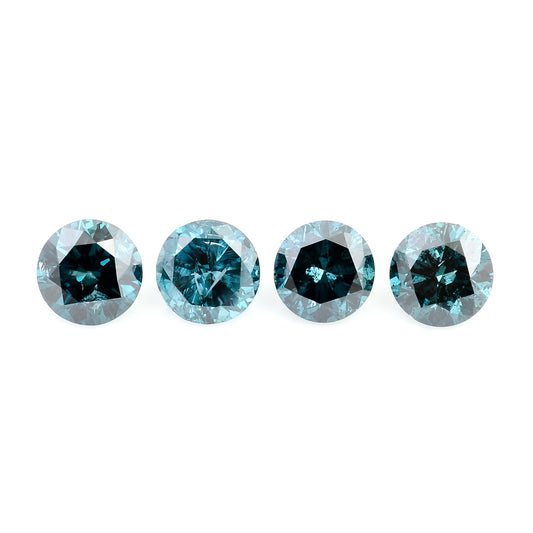 0.64 Blue Diamond Round Loose Gemstone