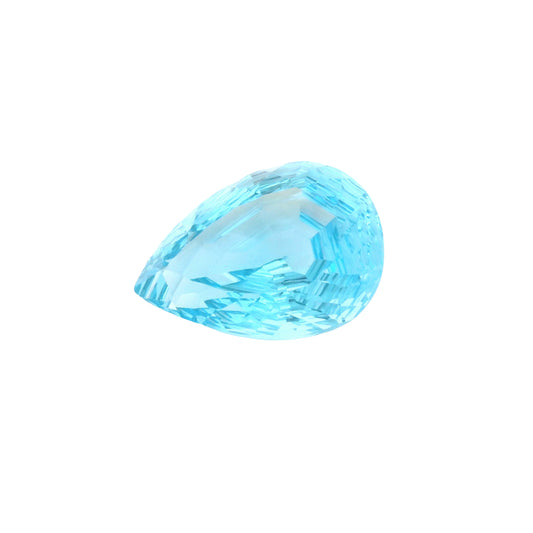 37.07 Blue Topaz Pear Gemstone