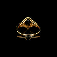 2.03 Ct Oval Mixed Cut Natural Sapphire 14K Gold Ring