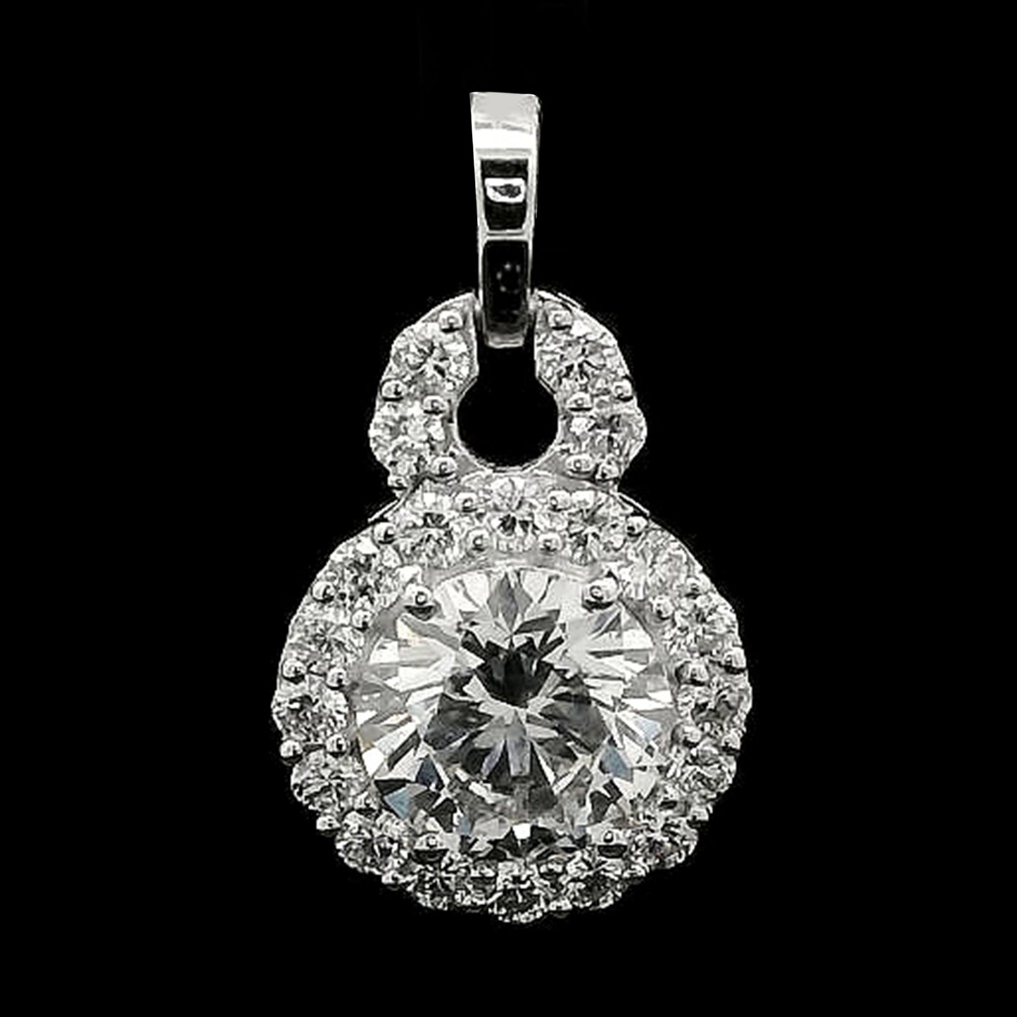 2.11 Carats Lab Grown Diamond 14K Gold Pendant