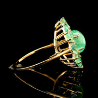 2.93 Ct Oval Emerald 14K Gold Ring