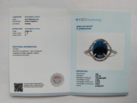 6.68 Ct Oval Cabochon Cut Natural Sapphire 14K Gold Ring