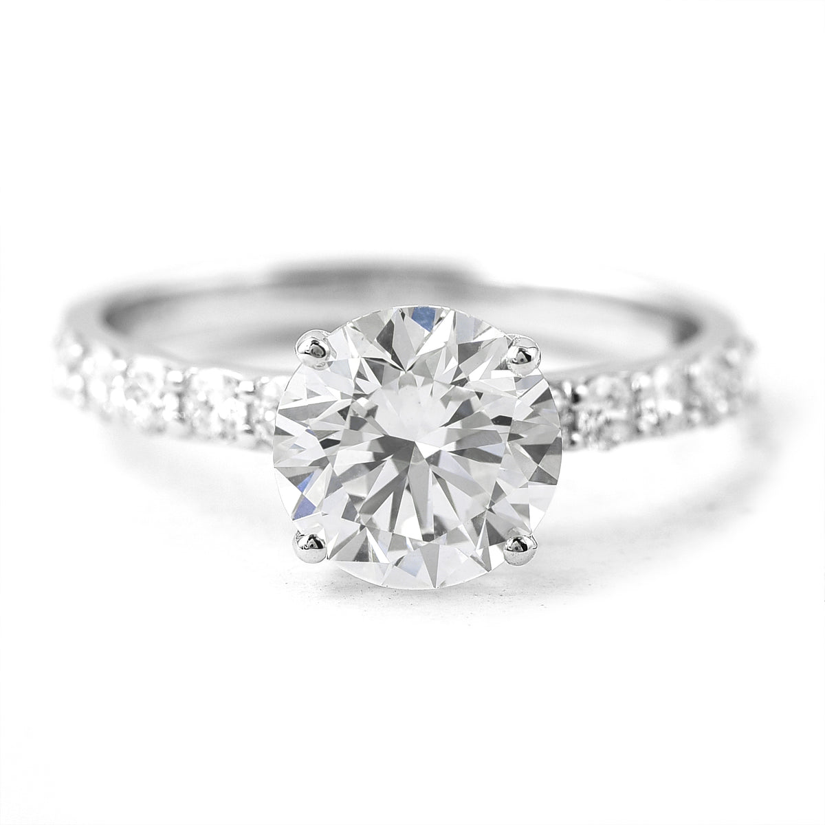 2.30 Carats Lab Grown Diamond 14K Gold Ring