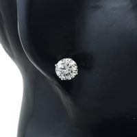 3.14 Carats Lab Grown Diamond 14K Gold Earrings