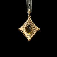 1.88 Ct Oval Tourmaline 14K Gold Pendant