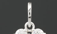1.85 Ct Round Citrine, Cubic Zirconia 925 Sterling Silver Pendant