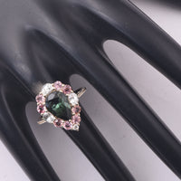 4.24 Ct Pear Tourmaline 9K Gold Ring