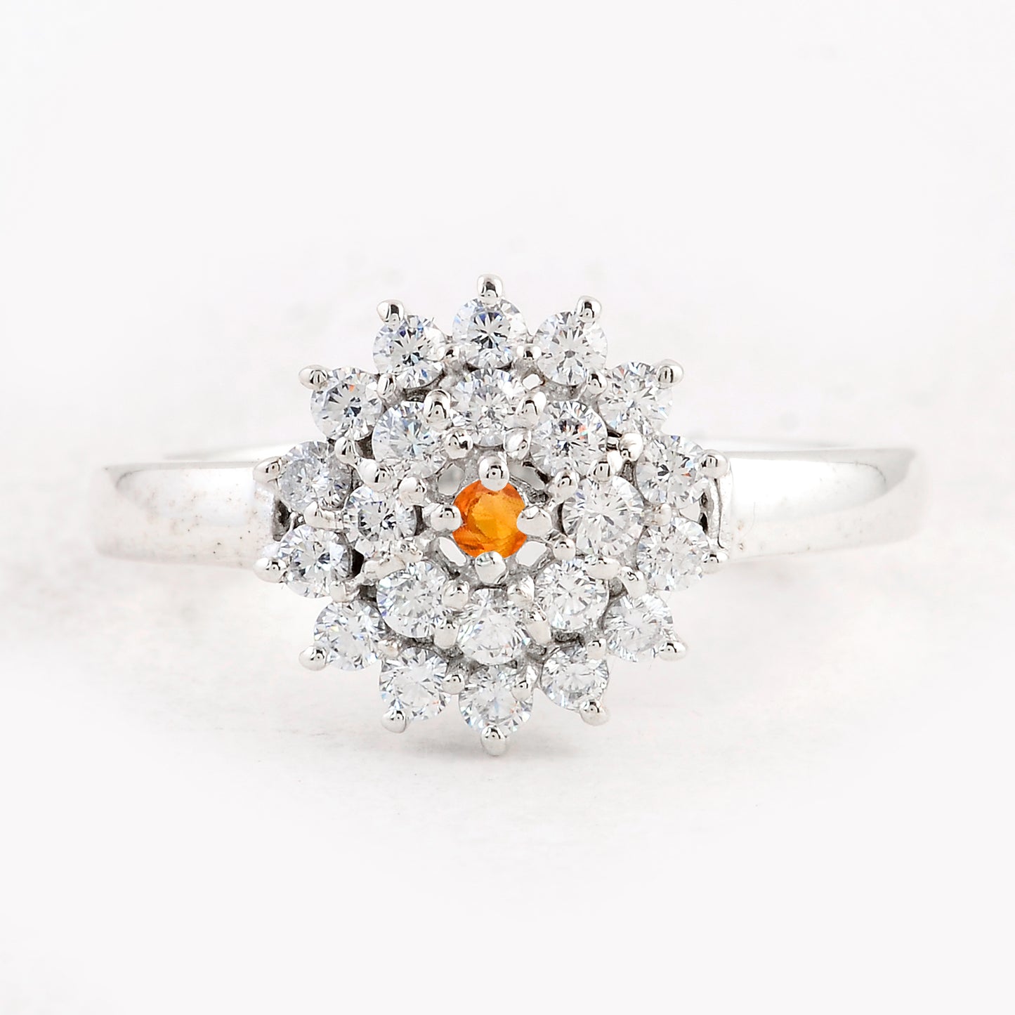 1.06 Ct Round Cubic Zirconia 925 Sterling Silver Ring
