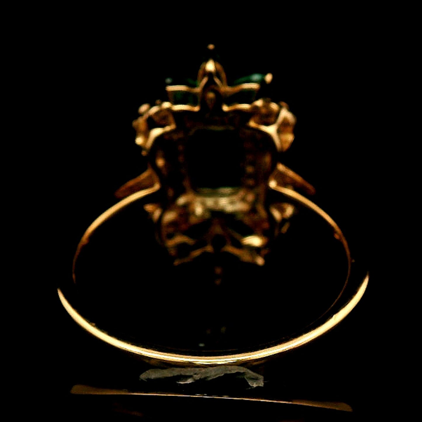 1.42 Ct Octagon Emerald 14K Gold Ring