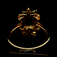 1.42 Ct Octagon Emerald 14K Gold Ring