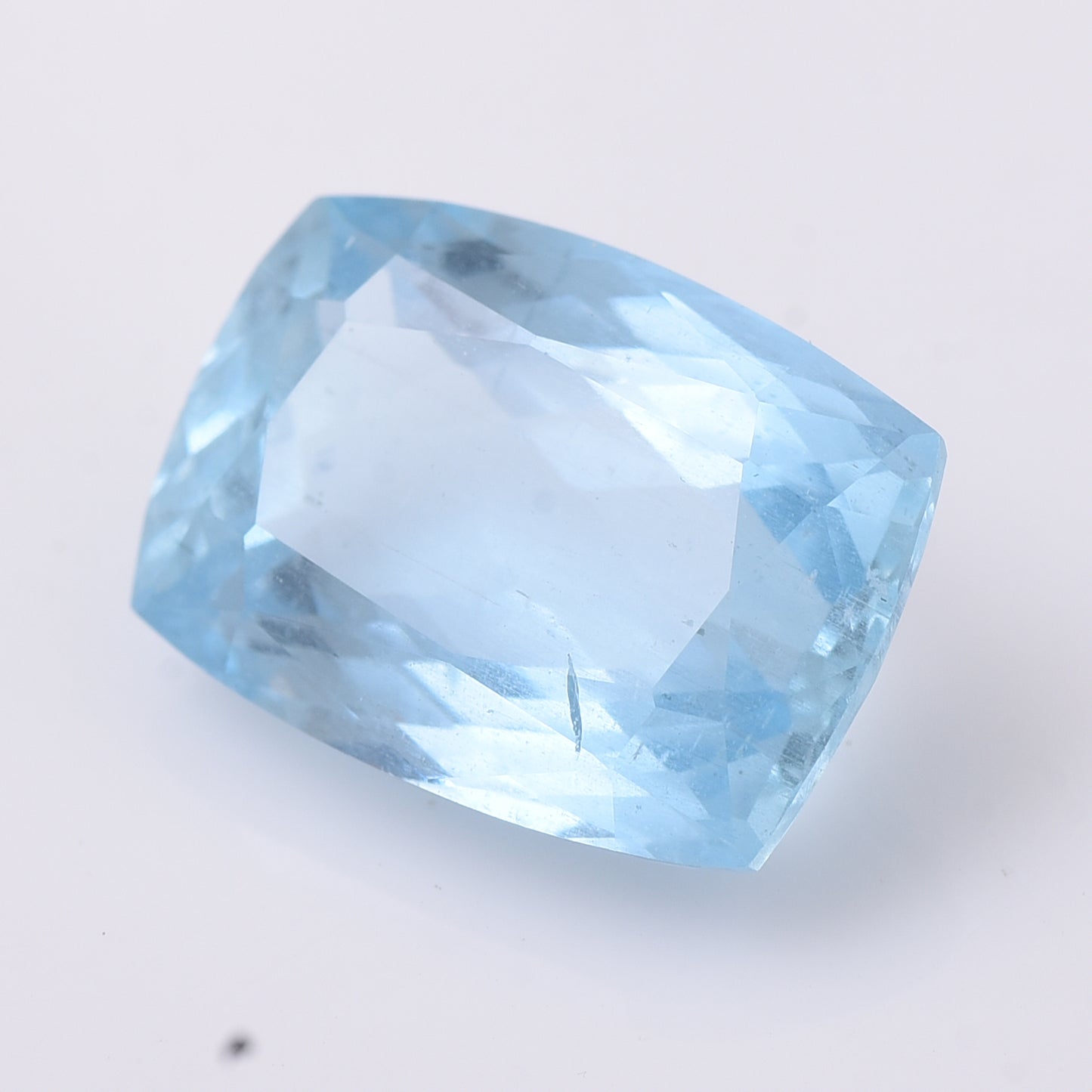 6.55 Natural Beryl Aquamarine Rectangular Cushion Mixed Cut Gemstone
