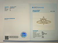 0.58 Ct Marquise, Pear Natural Diamond 14K Gold Ring