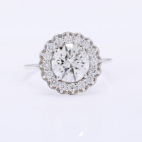 2.43 Carats Lab Grown Diamond 14K Gold Ring