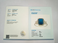 2.65 Ct Octagon Natural Sapphire 14K Gold Ring