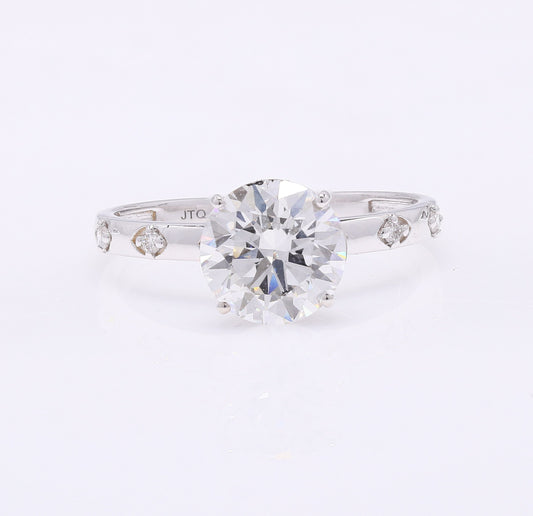 2.24 Carats Lab Grown Diamond 14K Gold Ring