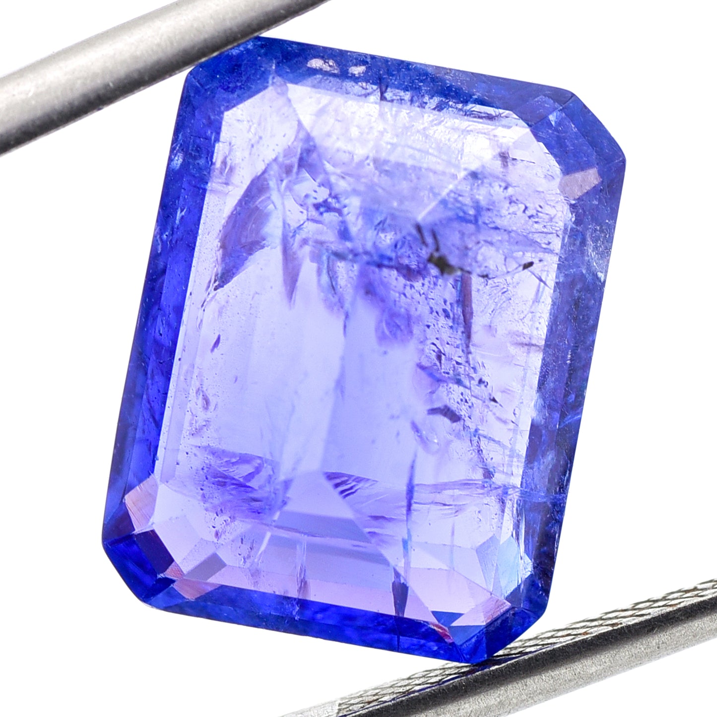 10.54 Natural Zoisite Tanzanite Emerald Cut Gemstone