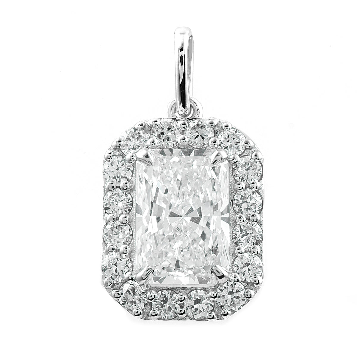 2.47 Carats Lab Grown Diamond 14K Gold Pendant