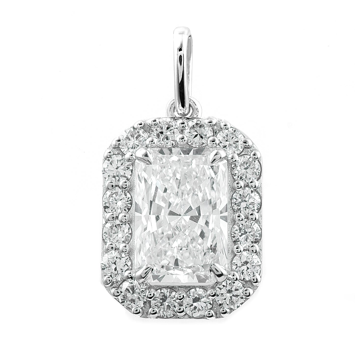 2.47 Carats Lab Grown Diamond 14K Gold Pendant
