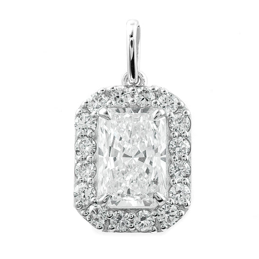 2.47 Carats Lab Grown Diamond 14K Gold Pendant