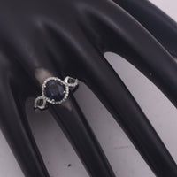 2.15 Ct Oval Mixed Cut Natural Sapphire 950 Platinum Ring