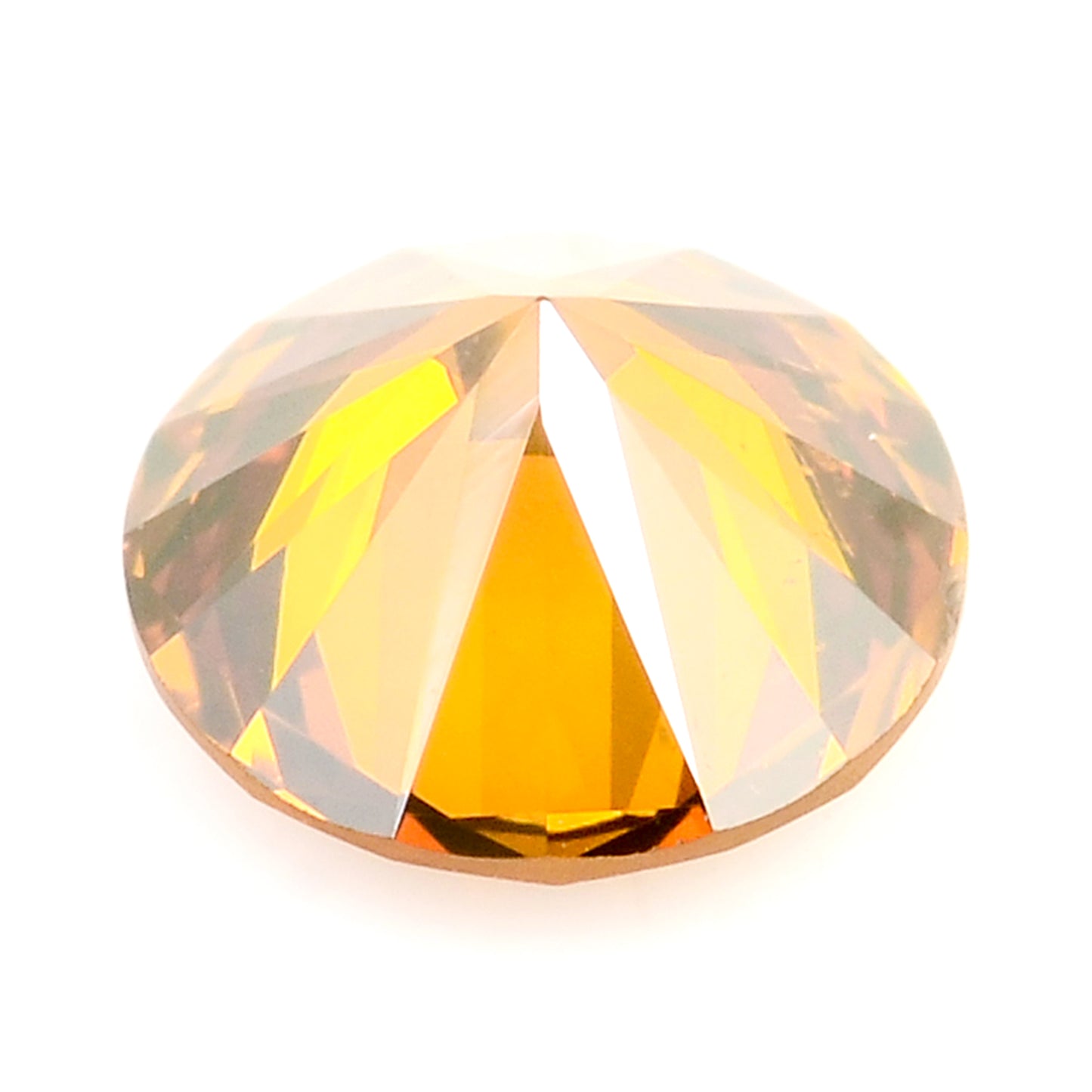 0.38 Red Diamond Round Loose Gemstone