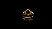 1.98 Ct Oval Natural Sapphire 14K Gold Ring