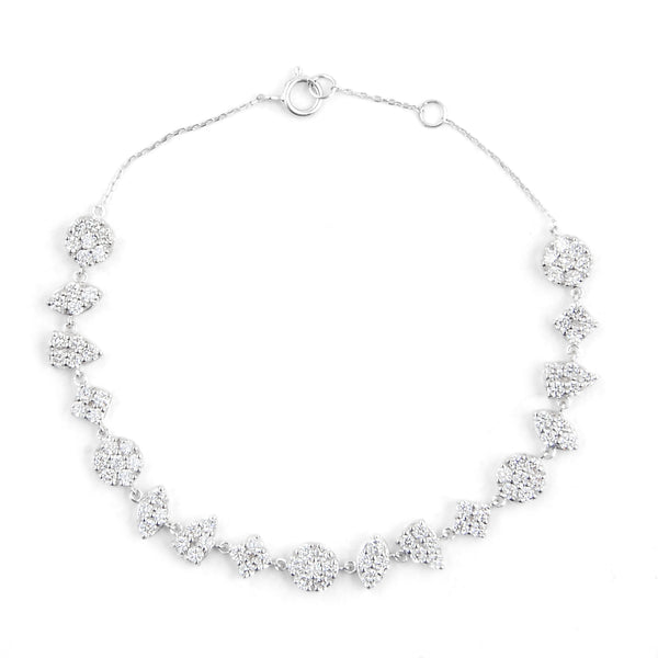 2.27 Carats Lab Grown Diamond 14K Gold Bracelet