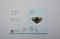 3.29 Ct Oval Mixed Cut Natural Bi Coloured Sapphire 14K Gold Ring