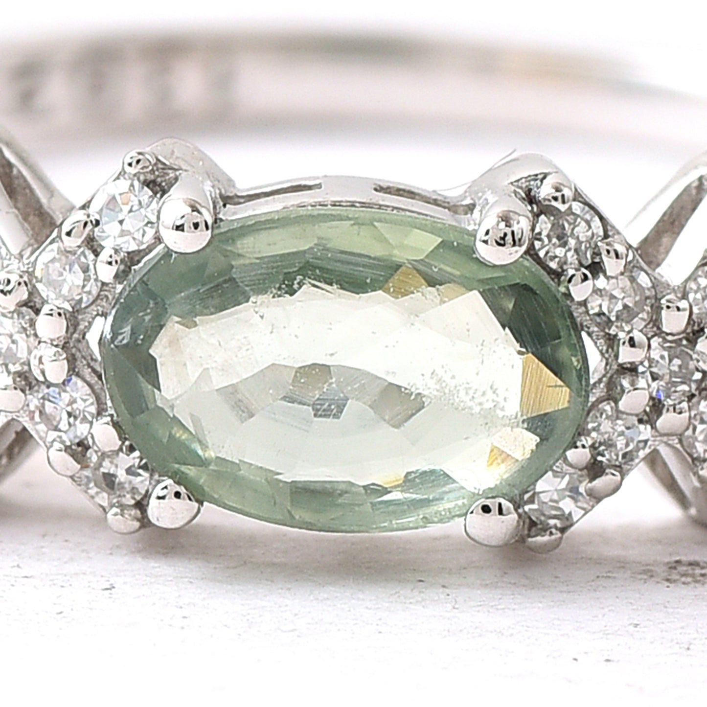 2.40 Ct Oval Multi Sapphire 950 Platinum Ring