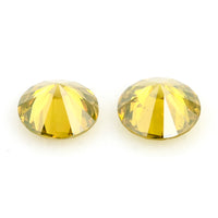 0.41 Yellow Diamond Round Loose Gemstone