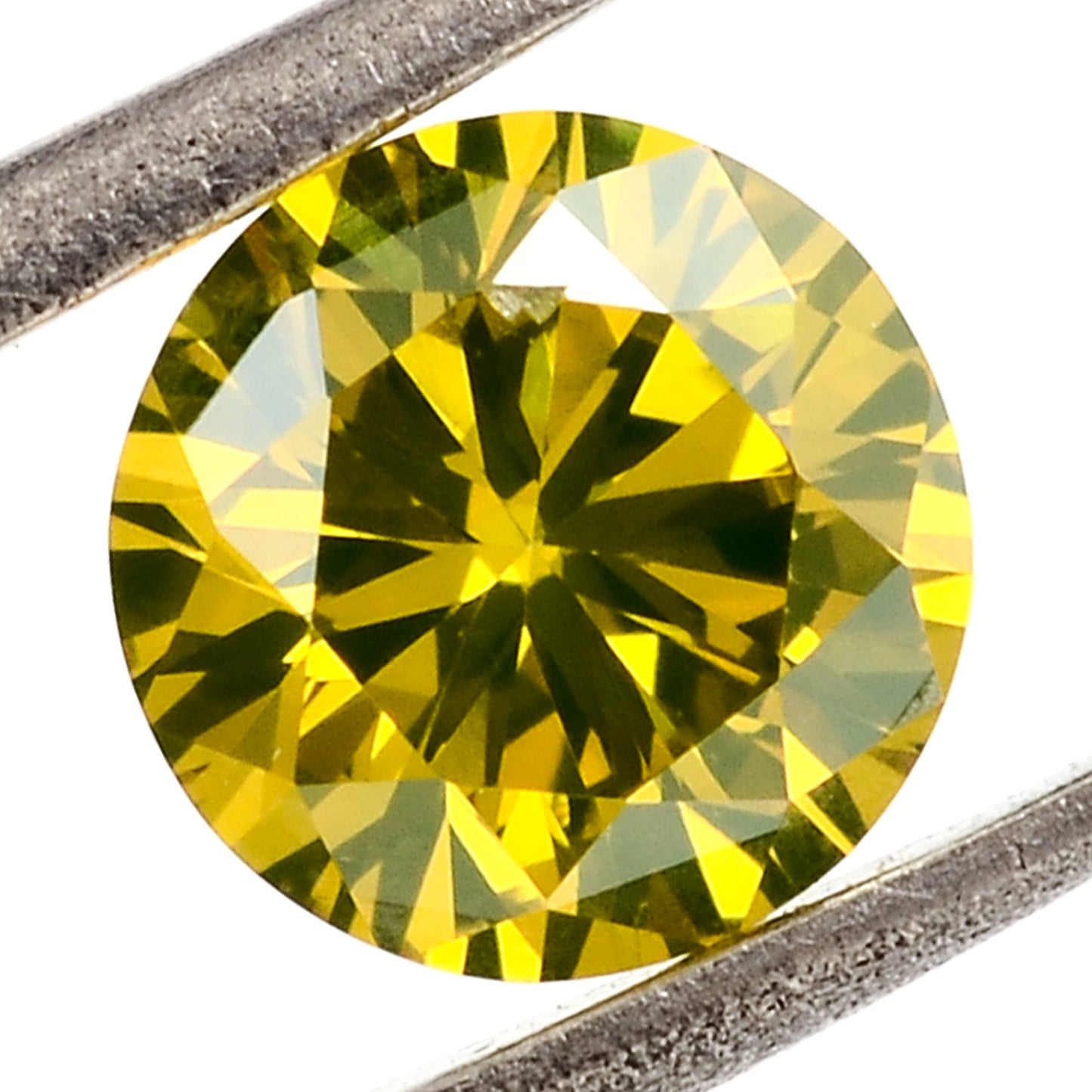 0.91 Yellow Diamond Round Loose Gemstone