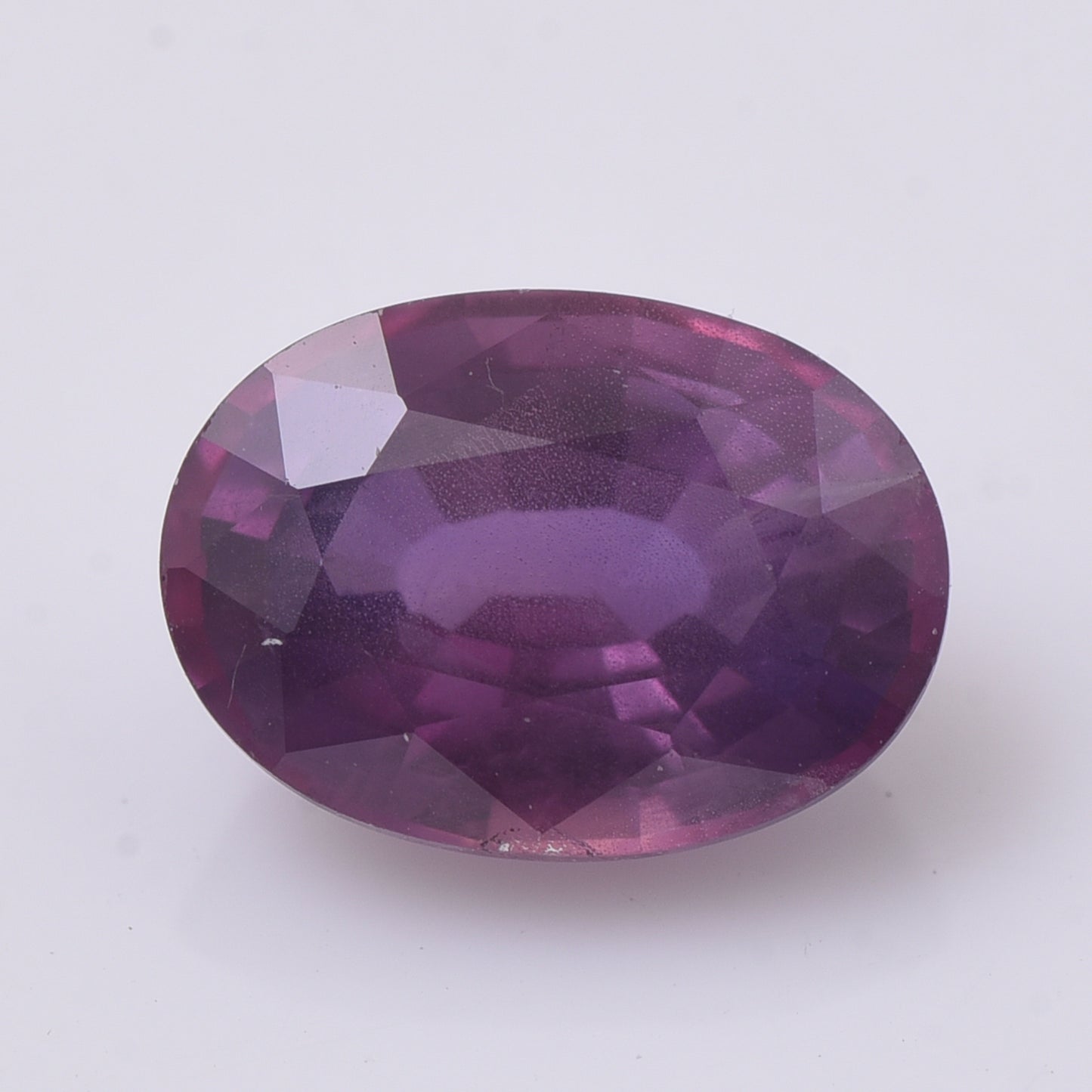 1.23 Natural Corundum Purple Sapphire Oval Mixed Cut Gemstone
