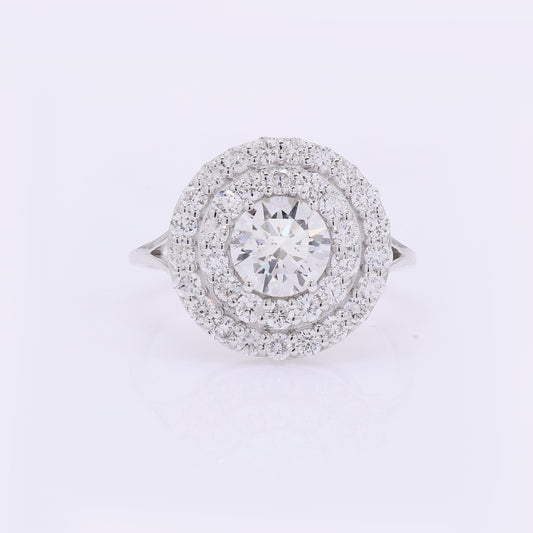 2.06 Carats Lab Grown Diamond 14K Gold Ring