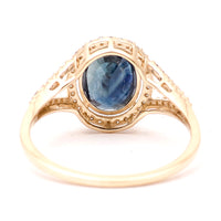2.27 Ct Oval Natural Sapphire 14K Gold Ring