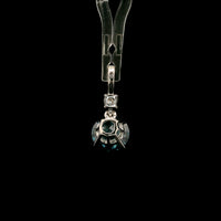 1.56 Carats Blue Lab Grown Diamond 14K Gold Pendant
