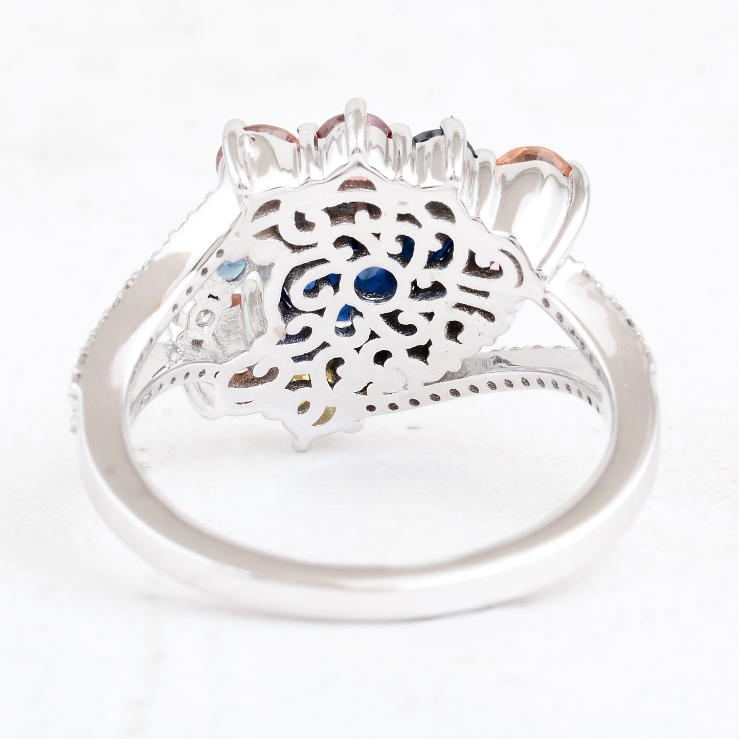 3.14 Carats Sapphire 14K Gold Ring
