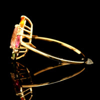1.22 Ct Marquise Multi Sapphire 14K Gold Ring