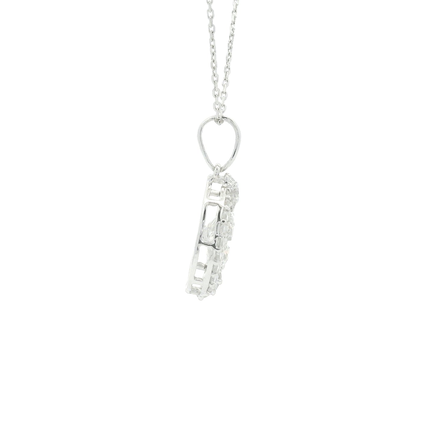 1.55 Carats Lab Grown Diamond 14K Gold Pendant