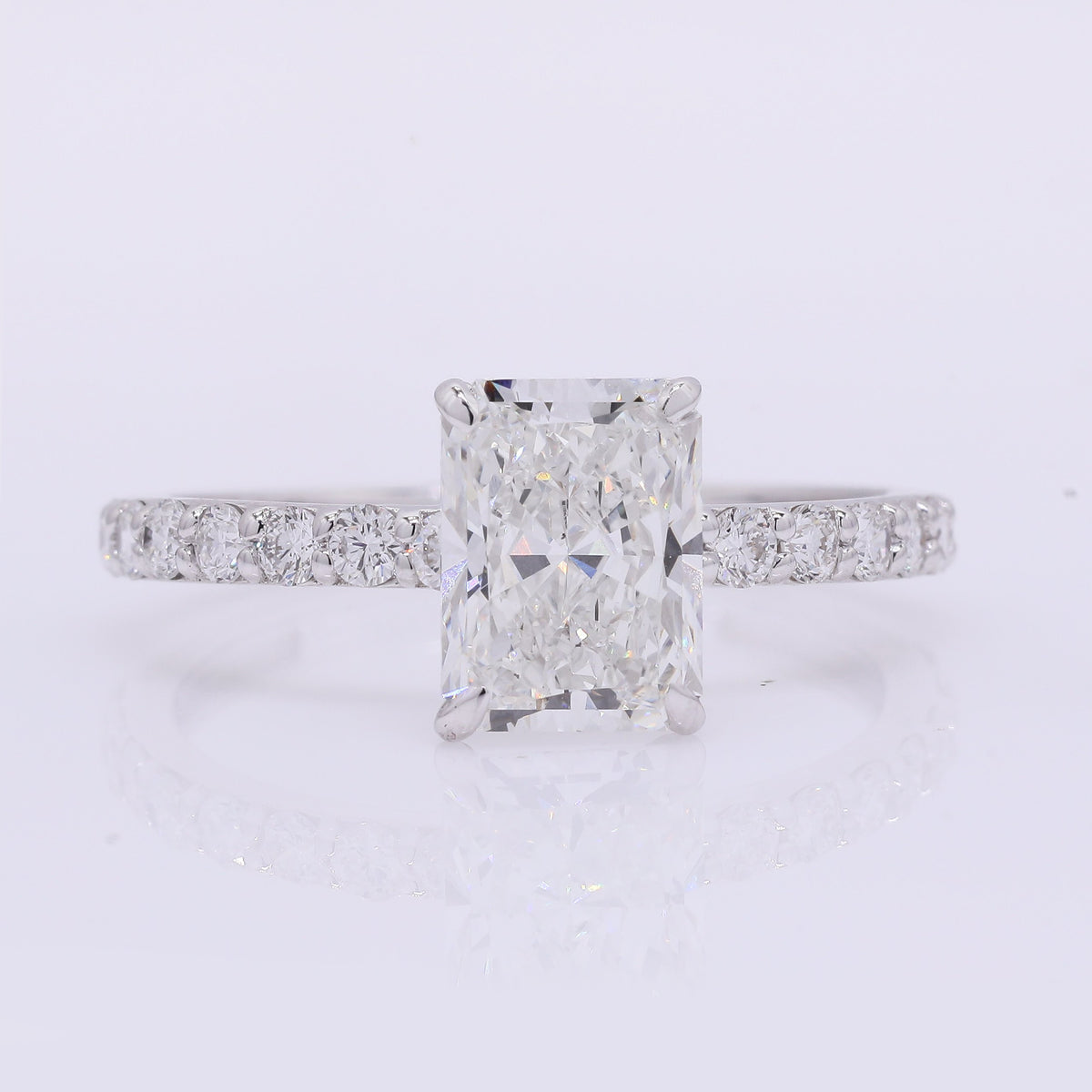 2.43 Carats Lab Grown Diamond 14K Gold Ring