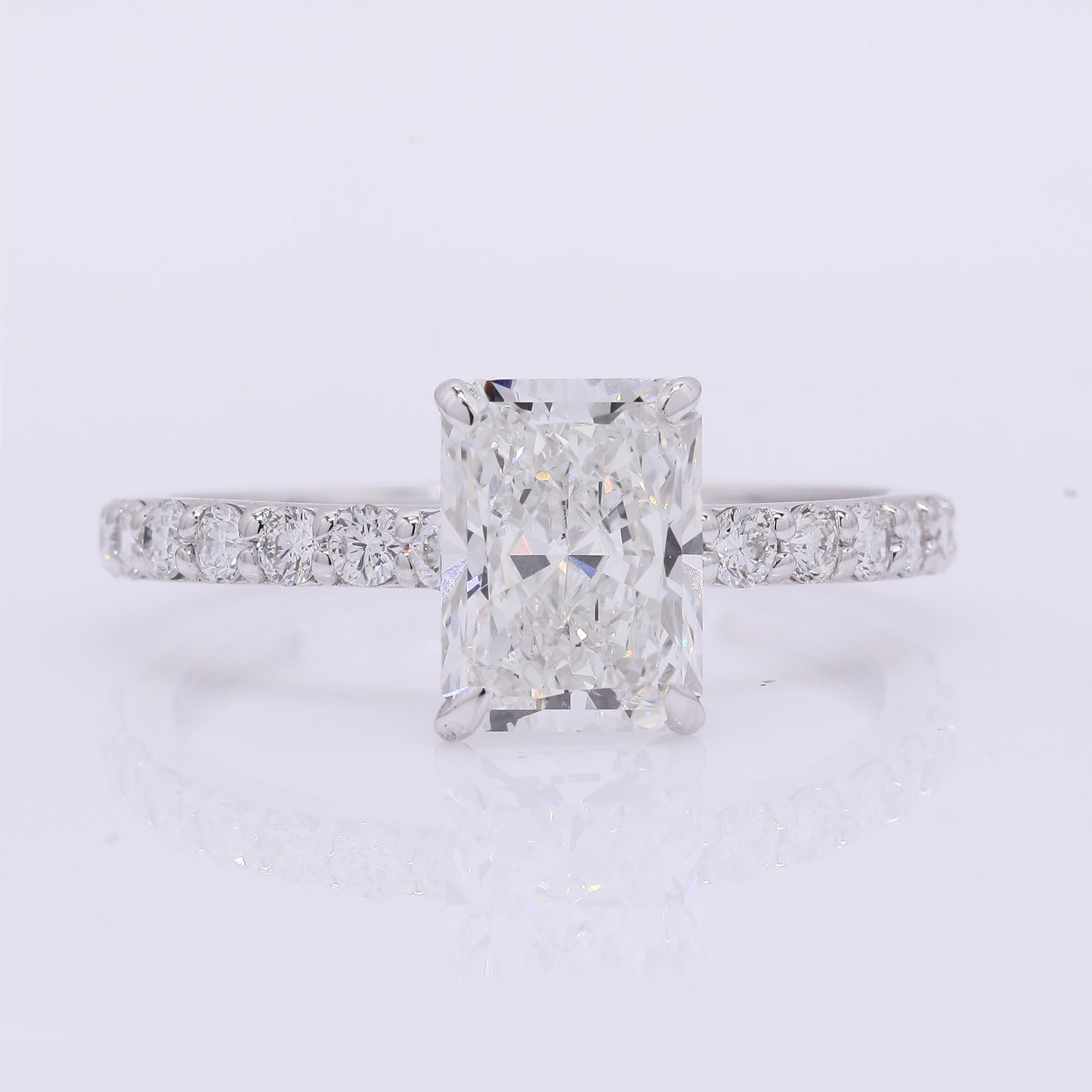 2.43 Carats Lab Grown Diamond 14K Gold Ring
